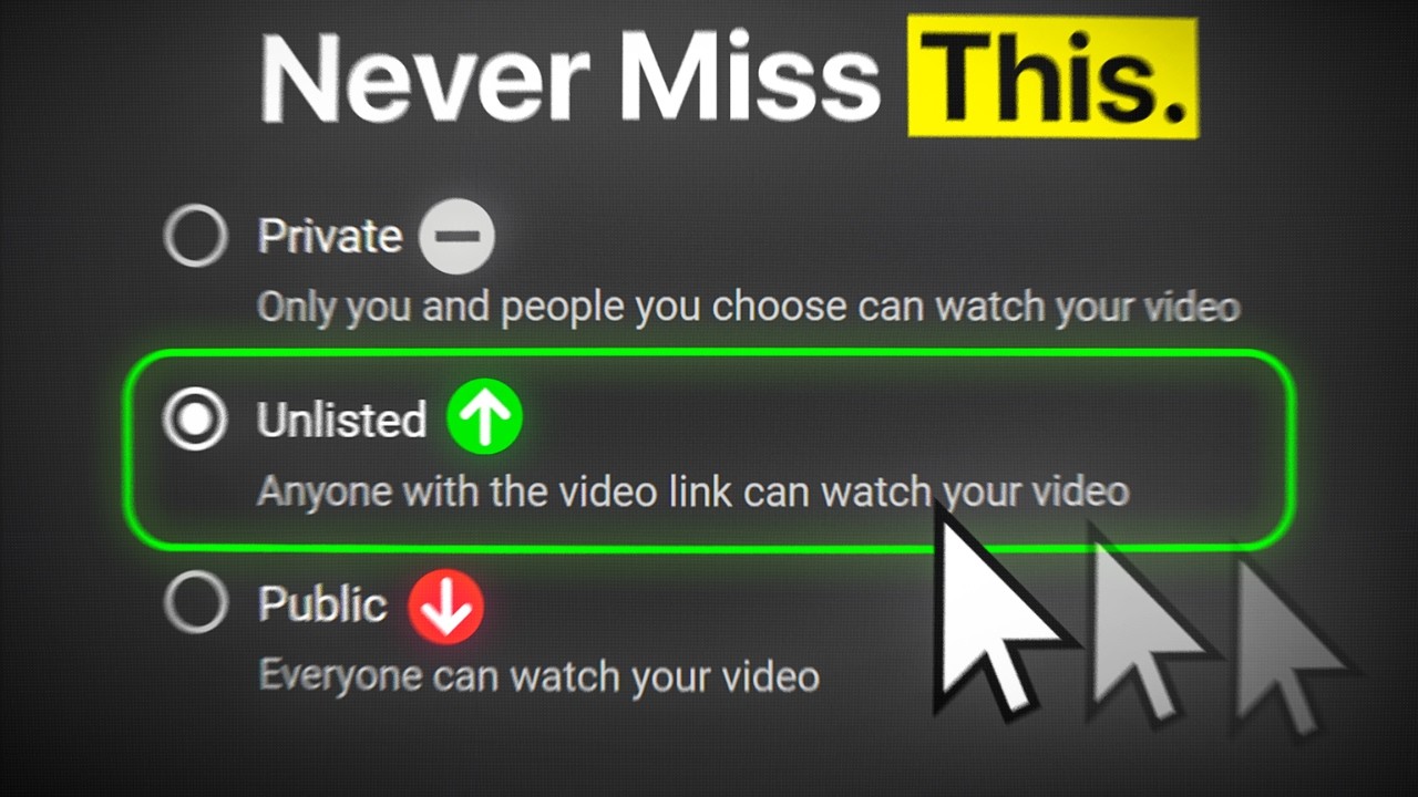 optimize YouTube upload settings: a YouTube video thumbnail showing toggles for recommended settings being turned on